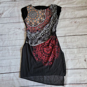 Desigual Babilon Mandala Bodycon Dress Women's 36